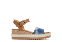 Toms Womens Diana Wedge Sandal - Denim -Heydude Shoes Store US 01 204095 01