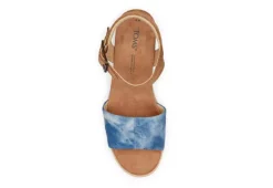 Toms Womens Diana Wedge Sandal - Denim -Heydude Shoes Store US 01 204095 03