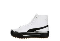 Puma Womens Kaia High Top Platform Sneaker - White 12 Puma Womens Kaia High Top Platform Sneaker - White -Heydude Shoes Store US 01 400673 03