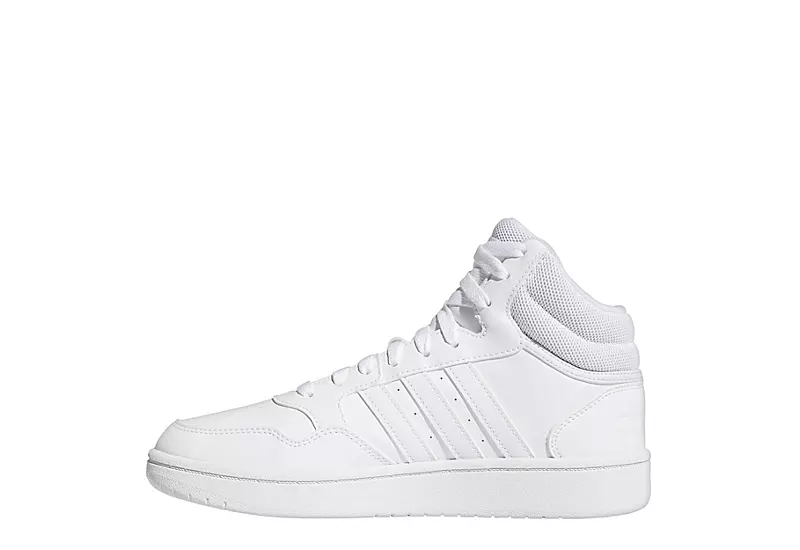 Adidas Womens Hoops 3.0 Sneaker - White 5 Adidas Womens Hoops 3.0 Sneaker - White - Image 3