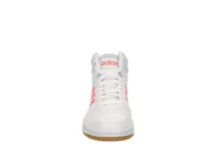 Adidas Womens Hoops 3.0 Mid Top Sneaker - White 11 Adidas Womens Hoops 3.0 Mid Top Sneaker - White -Heydude Shoes Store US 01 400745 02
