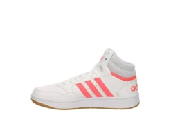 Adidas Womens Hoops 3.0 Mid Top Sneaker - White 12 Adidas Womens Hoops 3.0 Mid Top Sneaker - White -Heydude Shoes Store US 01 400745 03