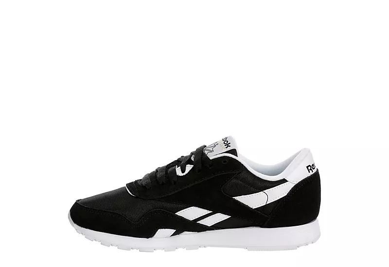 Reebok Womens Cl Nylon Sneaker - Black 6 Reebok Womens Cl Nylon Sneaker - Black - Image 4