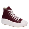 Converse Womens Chuck Taylor All Star Move High Top Sneaker - Burgundy -Heydude Shoes Store US 01 401341 00