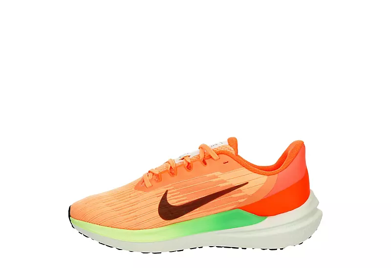 Nike Womens Zoom Winflo 9 Running Shoe - Orange 6 Nike Womens Zoom Winflo 9 Running Shoe - Orange - Image 4