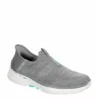 Skechers Womens Go Walk 6 Quick Fit Slip-ins Walking Shoe - Grey -Heydude Shoes Store US 01 401390 00
