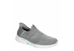 Skechers Womens Go Walk 6 Quick Fit Slip-ins Walking Shoe - Grey