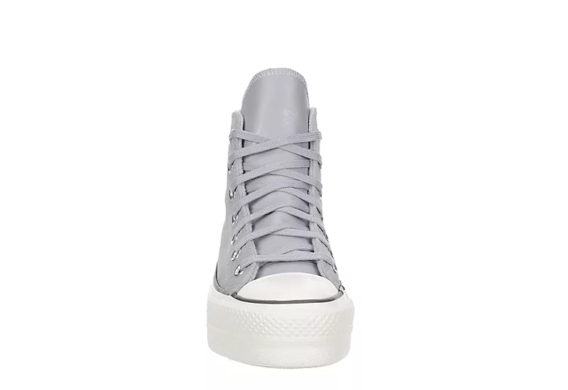 Converse Womens Chuck Taylor All Star High Top Platform Sneaker - Pale Grey 5 Converse Womens Chuck Taylor All Star High Top Platform Sneaker - Pale Grey - Image 3