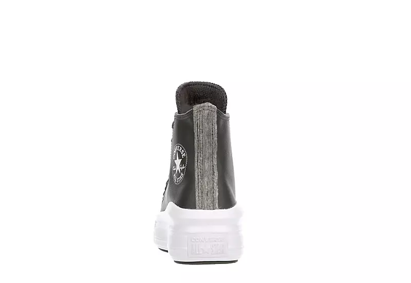 Converse Womens Chuck Taylor All Star Move High Top Sneaker - Dark Grey 7 Converse Womens Chuck Taylor All Star Move High Top Sneaker - Dark Grey - Image 5