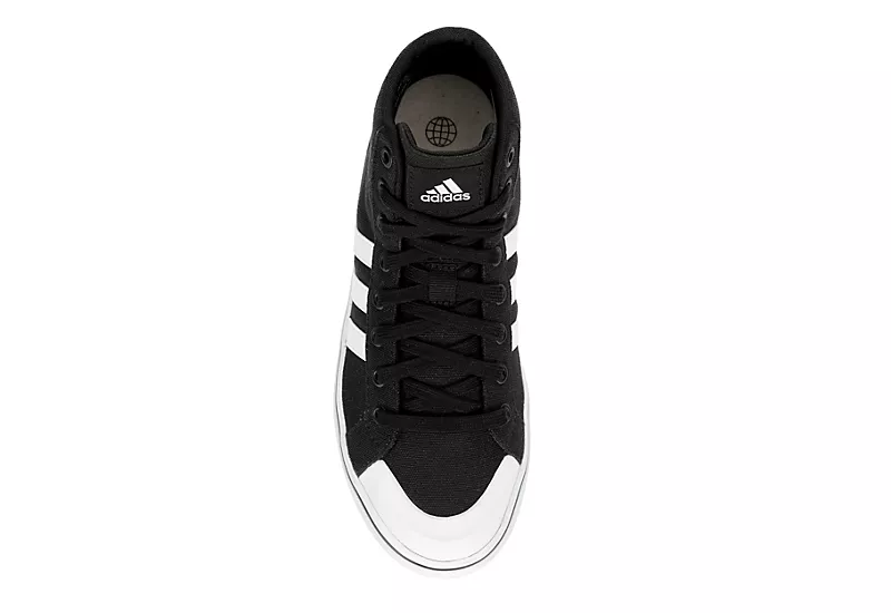 Adidas Womens Bravada 2.0 Mid Sneaker - Black 7 Adidas Womens Bravada 2.0 Mid Sneaker - Black - Image 6