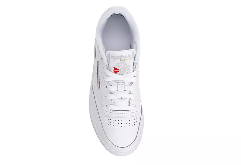 Reebok Womens Club C 85 Sneaker - White 8 Reebok Womens Club C 85 Sneaker - White - Image 6
