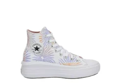 Converse Womens Chuck Taylor All Star Move High Top Sneaker - White -Heydude Shoes Store US 01 401774 01
