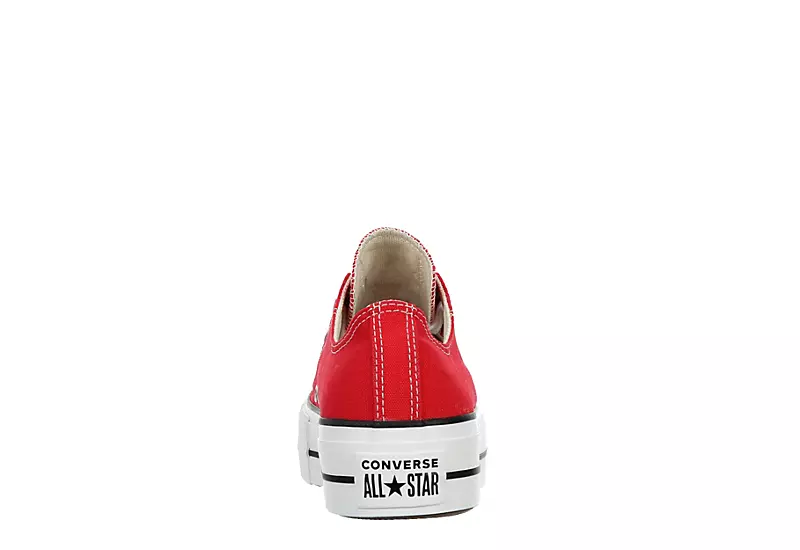 Converse Womens Chuck Taylor All Star Low Top Lift Sneaker - Red 7 Converse Womens Chuck Taylor All Star Low Top Lift Sneaker - Red - Image 5