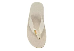 Rainbow Sandals Womens Single Layer Hemp Flip Flop Sandal - Natural -Heydude Shoes Store US 01 502449 05